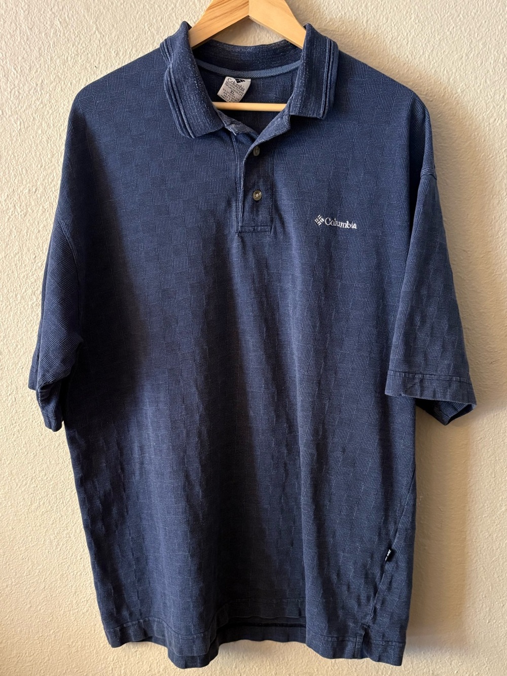 Columbia Golf Men's Blue Polo Shirt Size XL